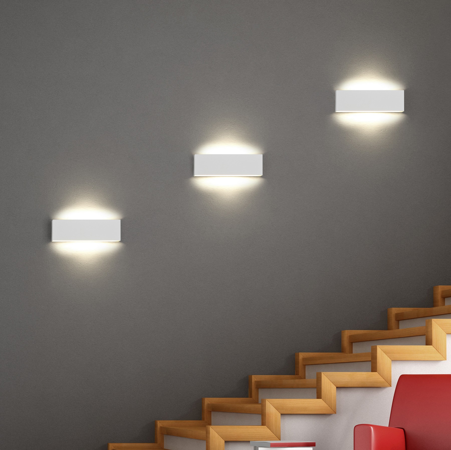 75,95 € Envio grátis | Luz de parede interna Trio Concha 6W 3000K Luz quente. 28×8 cm. LED integrado Metais. Cor branco