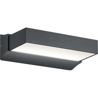 81,95 € Free Shipping | Outdoor wall light Trio Cuando 11W 3000K Warm light. 23×14 cm. Integrated LED Terrace and garden. Modern Style. Cast aluminum. Anthracite Color
