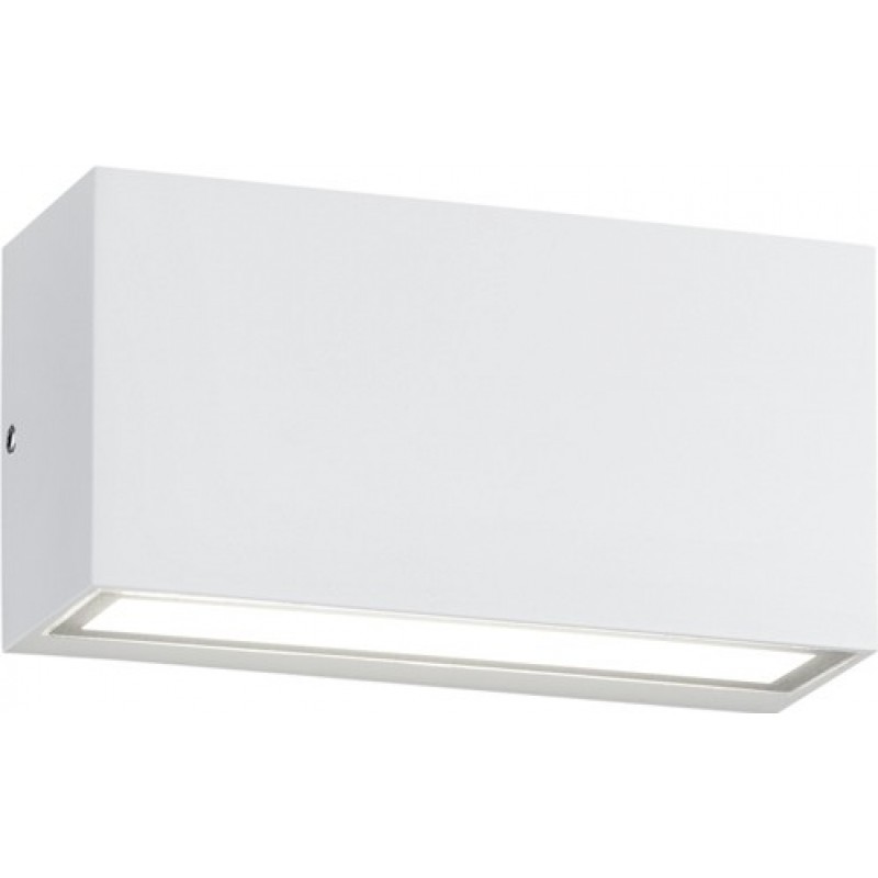 46,95 € Envio grátis | Aplique de parede ao ar livre Trio Trent 10W 3000K Luz quente. 14×5 cm. LED integrado Terraço e jardim. Estilo moderno. Alumínio fundido. Cor branco