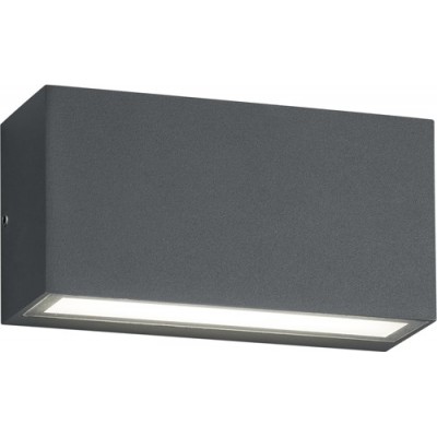 42,95 € Envio grátis | Aplique de parede ao ar livre Trio Trent 10W 3000K Luz quente. 14×5 cm. LED integrado Alumínio fundido. Cor antracite