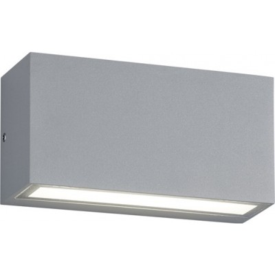 43,95 € Free Shipping | Outdoor wall light Trio Trent 10W 3000K Warm light. 14×5 cm. Integrated LED Terrace and garden. Modern Style. Cast aluminum. Gray Color