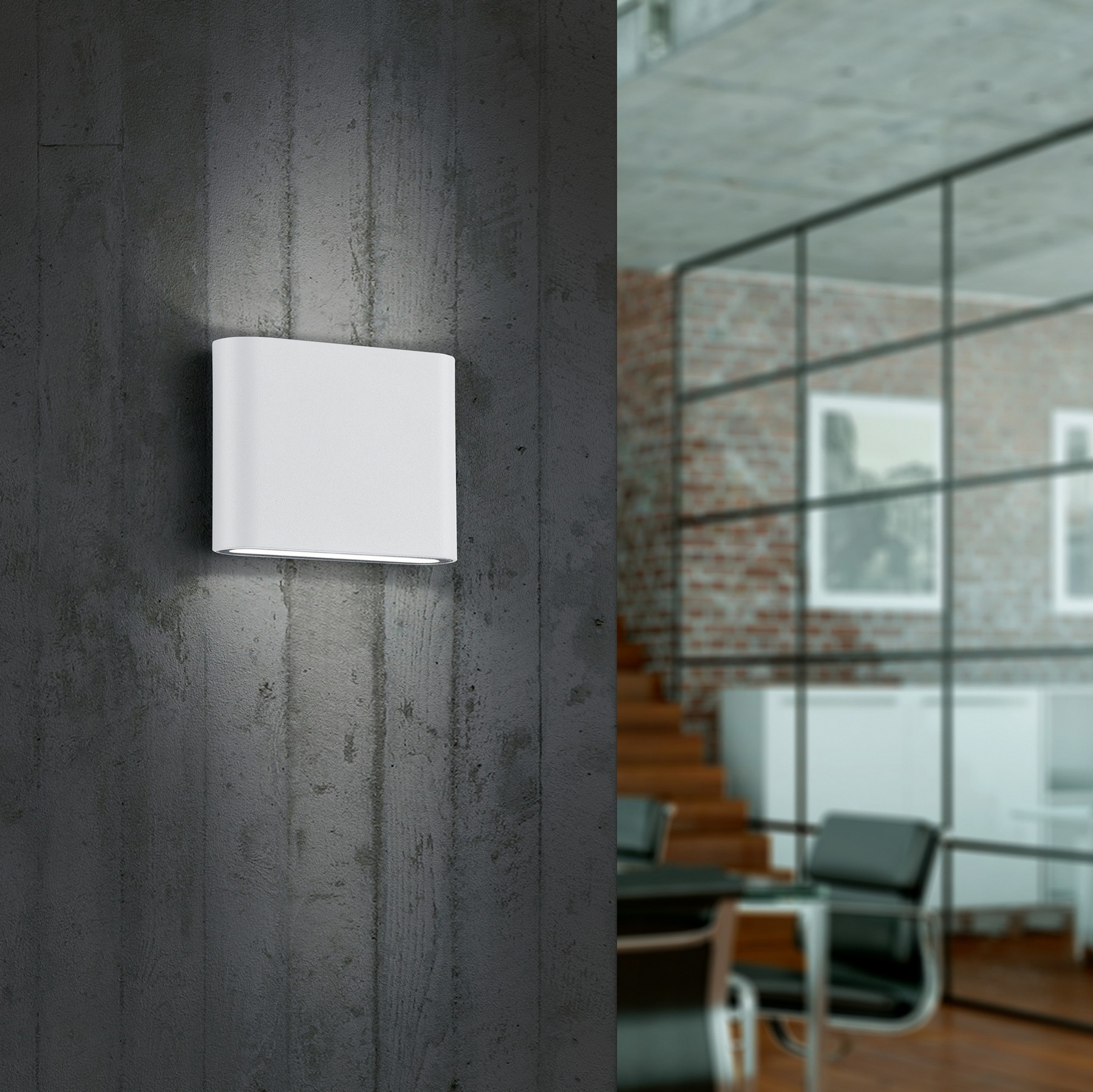 41,95 € Spedizione Gratuita | Applique da esterno Trio Thames II 2.5W 3000K Luce calda. 12×9 cm. LED integrato Fusione di alluminio. Colore bianca