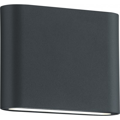 41,95 € Envoi gratuit | Applique murale d'extérieur Trio Thames II 2.5W 3000K Lumière chaude. 12×9 cm. LED intégrée Fonte d'aluminium. Couleur anthracite