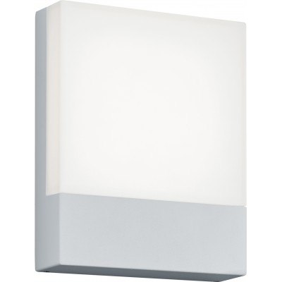 52,95 € Envío gratis | Aplique de pared exterior Trio Pecos 6W 3000K Luz cálida. 20×16 cm. LED integrado Terraza y jardín. Estilo moderno. Aluminio fundido. Color blanco