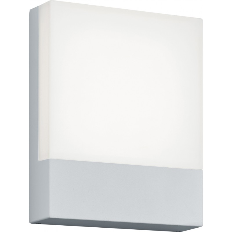 52,95 € Envío gratis | Aplique de pared exterior Trio Pecos 6W 3000K Luz cálida. 20×16 cm. LED integrado Terraza y jardín. Estilo moderno. Aluminio fundido. Color blanco