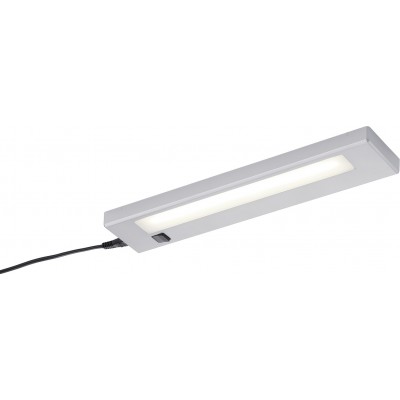 Iluminação de móveis Trio Alino 4W 3000K Luz quente. 34×7 cm. LED integrado Cozinha. Estilo moderno. Plástico e Policarbonato. Cor cinza