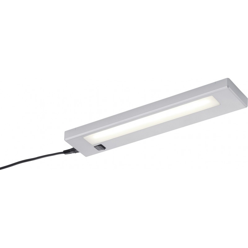35,95 € Free Shipping | Furniture lighting Trio Alino 4W 3000K Warm light. 34×7 cm. Integrated LED Kitchen. Modern Style. Plastic and Polycarbonate. Gray Color