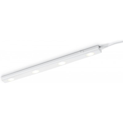 Deckenlampe Trio Aragon 1W 3000K Warmes Licht. 55×4 cm. Integrierte LED Küche. Modern Stil. Plastik und Polycarbonat. Weiß Farbe