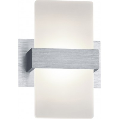 Luz de parede interna Trio Platon 4.5W 3000K Luz quente. 18×13 cm. LED integrado Alumínio. Cor alumínio