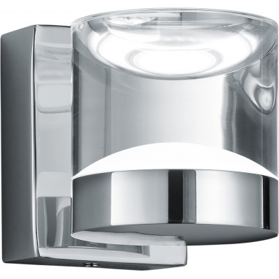 Настенный светильник для дома Trio Brian 3.7W 3000K Теплый свет. 10×9 cm. встроенный светодиод Ванная комната. Современный Стиль. Металл. Покрытый хром Цвет