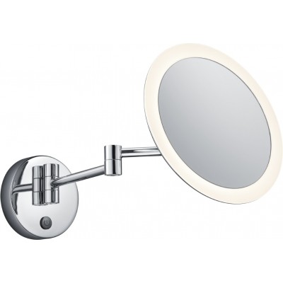 124,95 € Free Shipping | Indoor wall light Trio View 3W 3000K Warm light. Ø 21 cm. Magnifying glass. 3x magnification lens. Integrated LED. Directional light Bathroom. Modern Style. Metal casting. Plated chrome Color