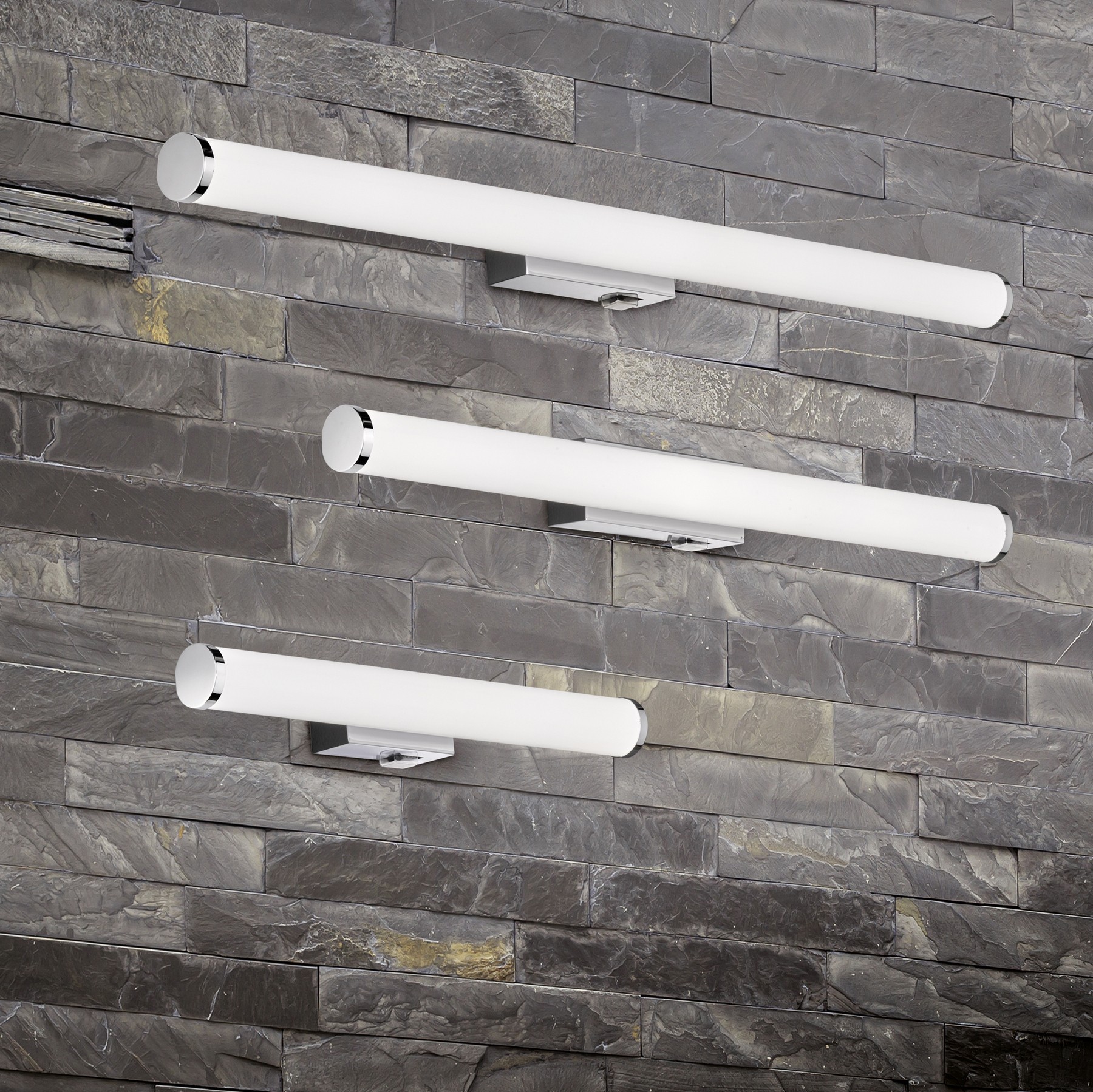 57,95 € Kostenloser Versand | Innenwandleuchte Trio Mattimo 8.5W 3000K Warmes Licht. 80×6 cm. Integrierte LED Metall. Überzogenes chrom Farbe