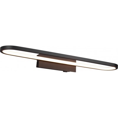 Éclairage de meubles Trio Gianni 22W 3000K Lumière chaude. 60×15 cm. LED intégrée Salle de bain. Style moderne. Métal. Couleur noir