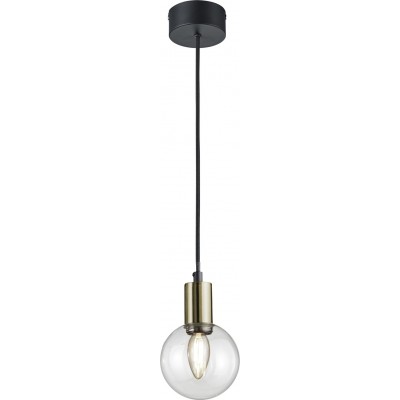 Hanging lamp Trio Nacho Ø 12 cm. Living room and bedroom. Modern Style. Metal casting. Black Color