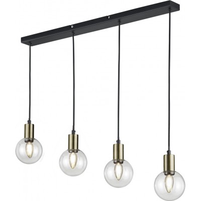 Hanging lamp Trio Nacho 150×90 cm. Metal casting. Black Color