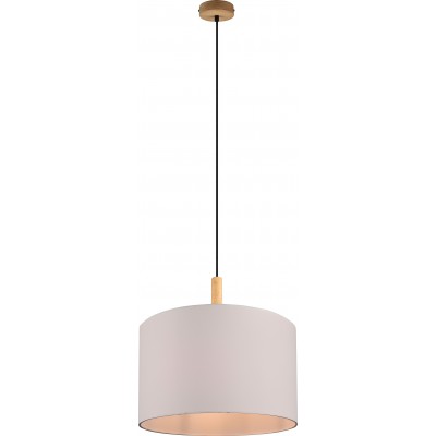97,95 € Free Shipping | Hanging lamp Trio Korba Ø 40 cm. Living room and bedroom. Modern Style. Wood. Natural Color