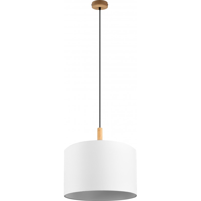 91,95 € Free Shipping | Hanging lamp Trio Korba Ø 40 cm. Living room and bedroom. Modern Style. Wood. Natural Color