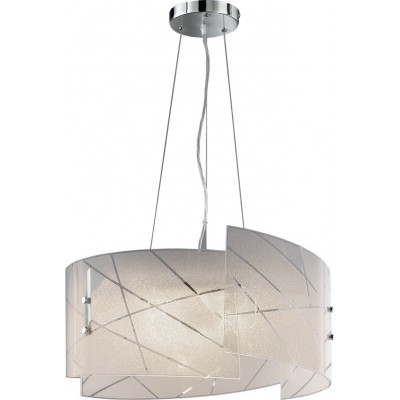 Подвесной светильник Trio Sandrina Ø 50 cm. Кухня. Современный Стиль. Стекло. Белый Цвет