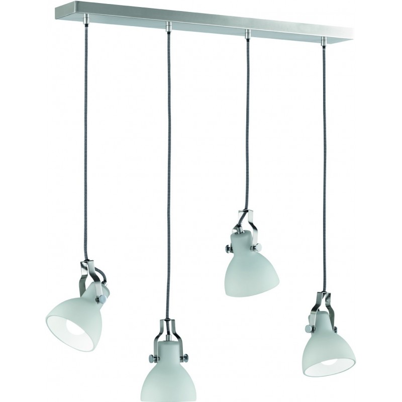 76,95 € Free Shipping | Hanging lamp Trio Ginelli 150×70 cm. Living room and bedroom. Modern Style. Metal casting. Matt nickel Color