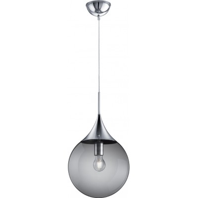 Hanging lamp Trio Midas Ø 30 cm. Living room and bedroom. Modern Style. Metal casting. Plated chrome Color