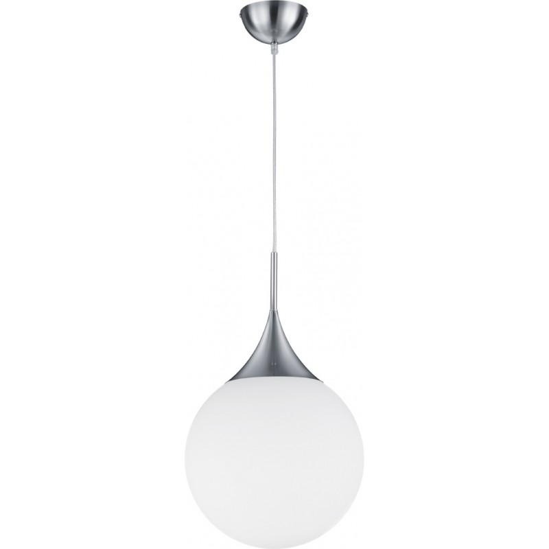 45,95 € Free Shipping | Hanging lamp Trio Midas Ø 30 cm. Living room and bedroom. Modern Style. Metal casting. Matt nickel Color