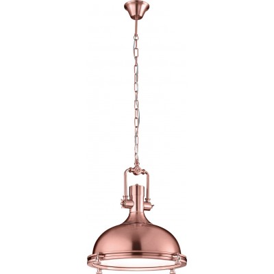 Hanging lamp Trio Boston Ø 39 cm. Living room, kitchen and bedroom. Classic Style. Metal casting. Copper Color