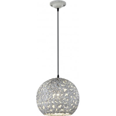 46,95 € Free Shipping | Hanging lamp Trio Frieda Ø 33 cm. Living room and bedroom. Vintage Style. Metal casting. Gray Color