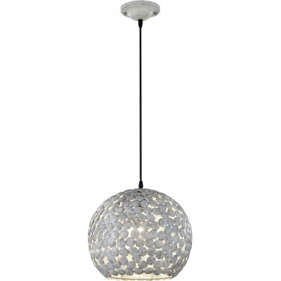 46,95 € Free Shipping | Hanging lamp Trio Frieda Ø 33 cm. Metal casting. Gray Color