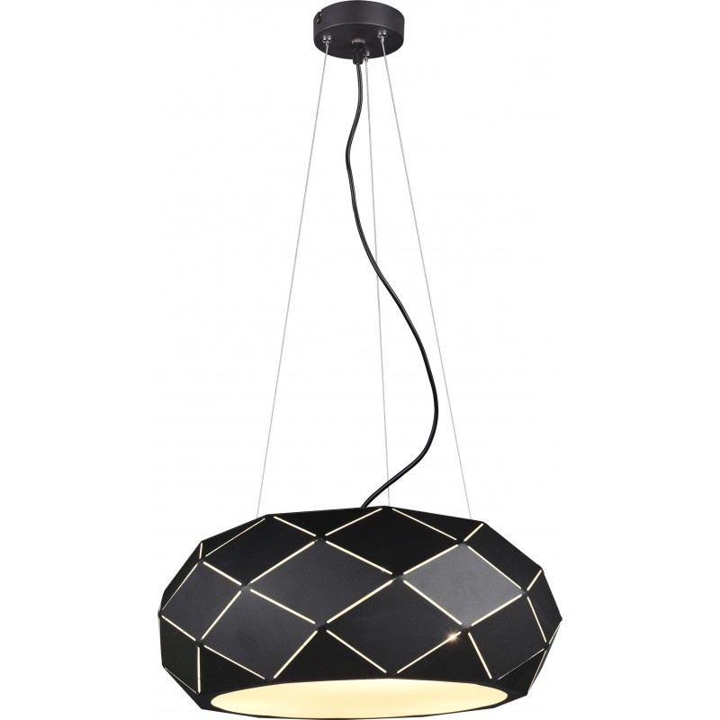 189,95 € Free Shipping | Hanging lamp Trio Zandor Ø 50 cm. Kitchen. Modern Style. Metal casting. Black Color