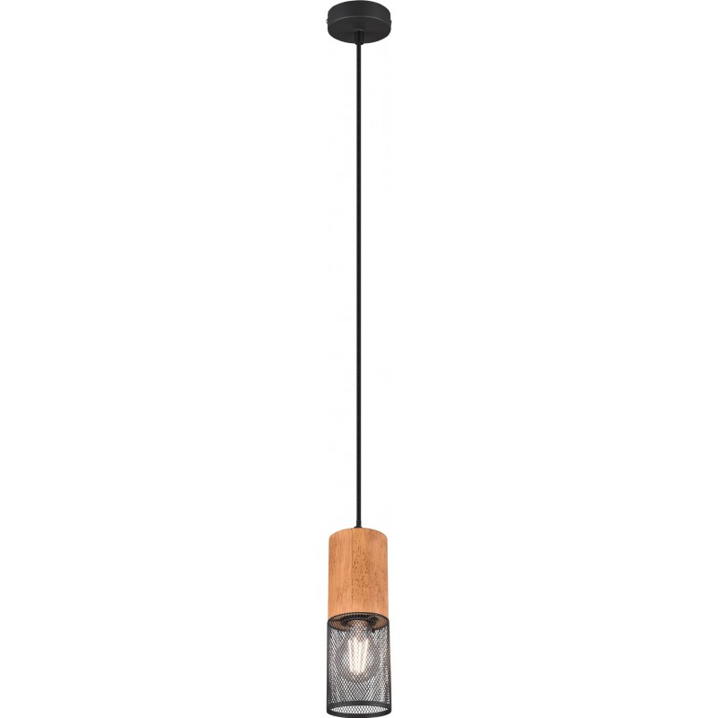 39,95 € Envoi gratuit | Lampe à suspension Trio Tosh Ø 10 cm. Salle et chambre. Style vintage. Métal. Couleur noir