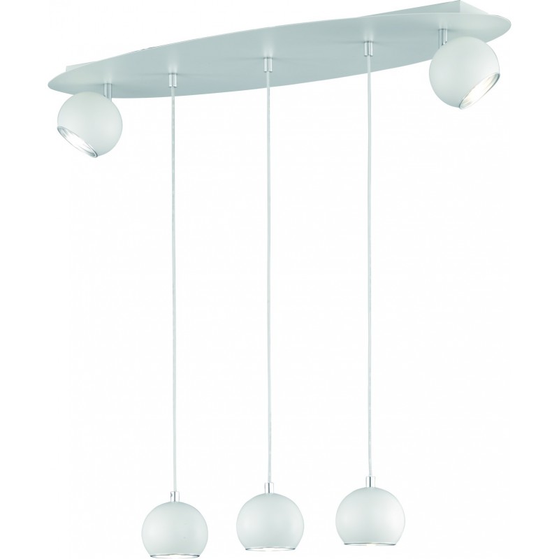 69,95 € Envoi gratuit | Lampe à suspension Trio Dakota 150×80 cm. Salle et chambre. Style moderne. Métal. Couleur blanc
