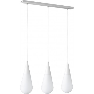 Lámpara colgante Trio Toulon 120×80 cm. Salón y dormitorio. Estilo moderno. Metal. Color blanco