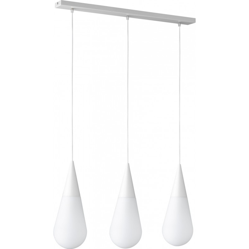 116,95 € Free Shipping | Hanging lamp Trio Toulon 120×80 cm. Living room and bedroom. Modern Style. Metal casting. White Color