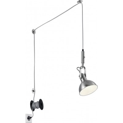 29,95 € Free Shipping | Hanging lamp Trio Carlotta Ø 14 cm. Adjustable height Living room and bedroom. Modern Style. Metal casting. Matt nickel Color