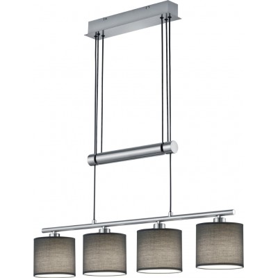吊灯 Trio Garda 150×77 cm. 可调高度 客厅 和 卧室. 现代的 风格. 金属. 亚光镍 颜色