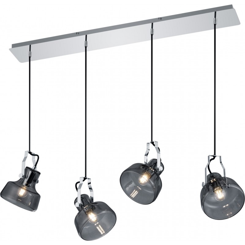 95,95 € Free Shipping | Hanging lamp Trio Kolani 150×95 cm. Living room and bedroom. Modern Style. Metal casting. Plated chrome Color