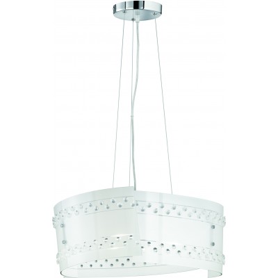 Lampe à suspension Trio Christobal Ø 50 cm. Salle et chambre. Style moderne. Verre. Couleur blanc