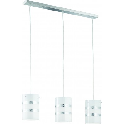 Hanging lamp Trio Nikosia 150×80 cm. Living room and bedroom. Modern Style. Metal casting. Plated chrome Color
