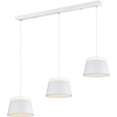 Hanging lamp Trio Baroness 150×105 cm. Living room, kitchen and bedroom. Modern Style. Metal casting. White Color