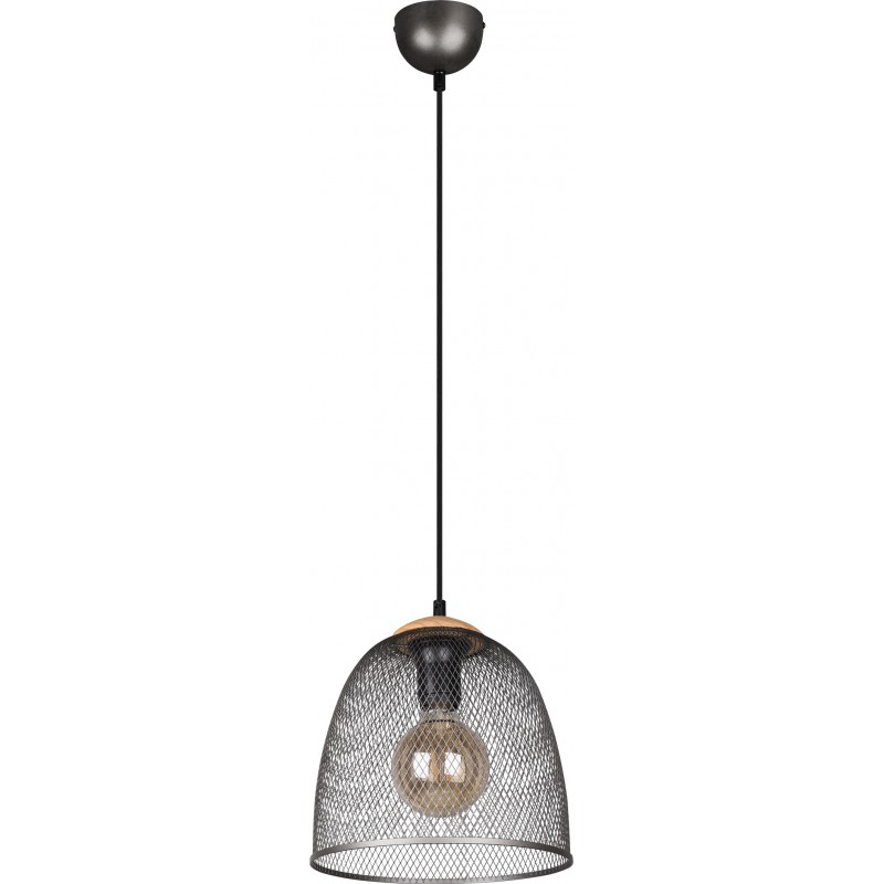 59,95 € Free Shipping | Hanging lamp Trio Ivar Ø 25 cm. Living room and bedroom. Modern Style. Metal casting. Old nickel Color