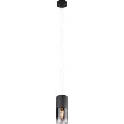 Lámpara colgante Trio Robin Ø 10 cm. Metal. Color negro