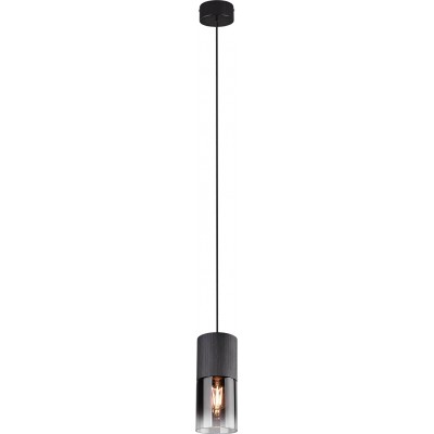 吊灯 Trio Robin Ø 10 cm. 客厅 和 卧室. 现代的 风格. 金属. 黑色的 颜色