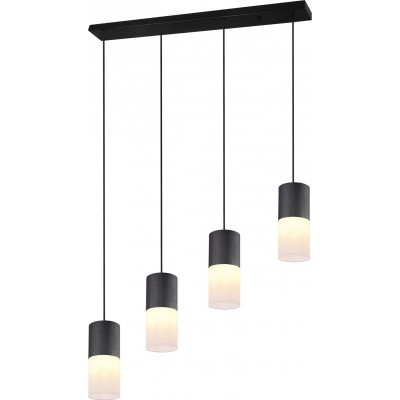 185,95 € Free Shipping | Hanging lamp Trio Robin Ø 10 cm. Living room and bedroom. Modern Style. Metal casting. Black Color
