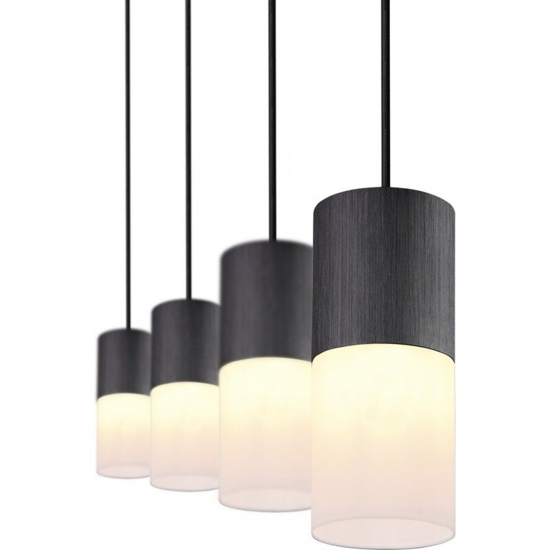 173,95 € Free Shipping | Hanging lamp Trio Robin Ø 10 cm. Living room and bedroom. Modern Style. Metal casting. Black Color