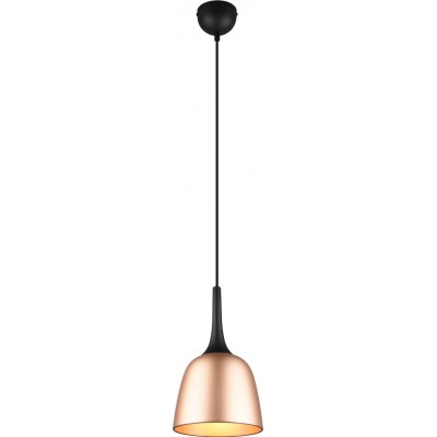 Lámpara colgante Trio Chiron Ø 20 cm. Salón y dormitorio. Estilo moderno. Aluminio. Color cobre