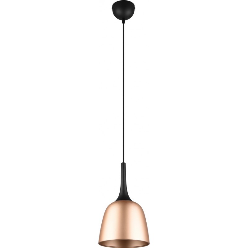 53,95 € Free Shipping | Hanging lamp Trio Chiron Ø 20 cm. Living room and bedroom. Modern Style. Aluminum. Copper Color