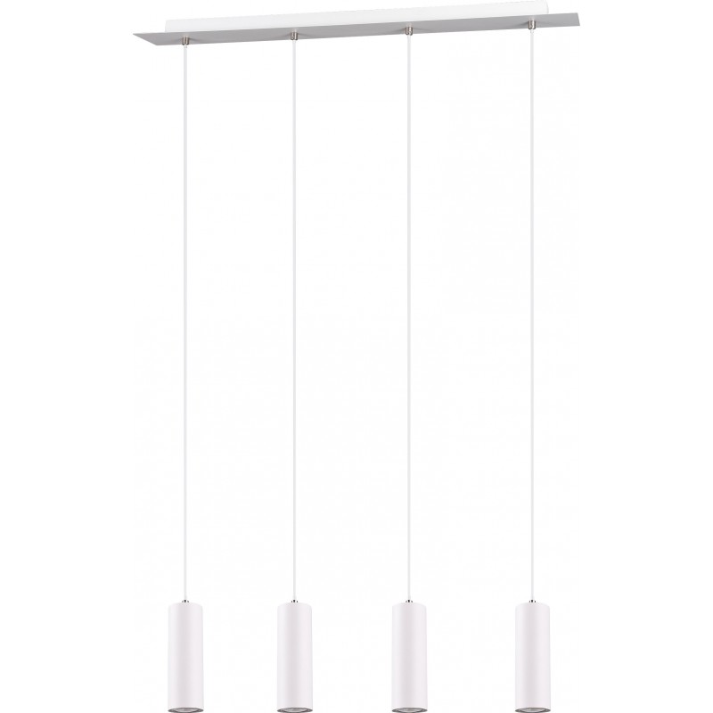 87,95 € Free Shipping | Hanging lamp Trio Marley 150×75 cm. Living room and bedroom. Modern Style. Metal casting. White Color