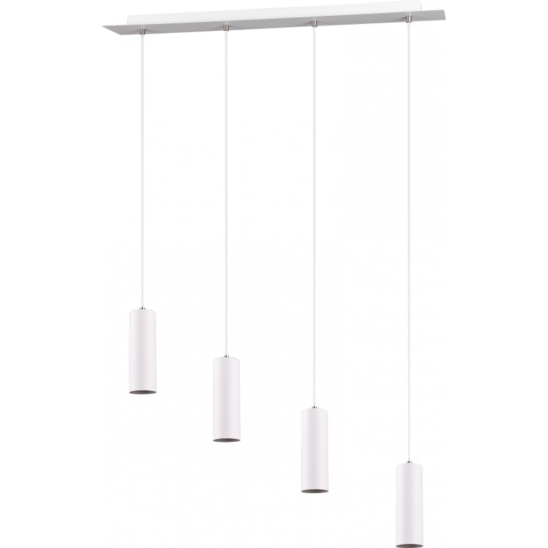 87,95 € Free Shipping | Hanging lamp Trio Marley 150×75 cm. Living room and bedroom. Modern Style. Metal casting. White Color