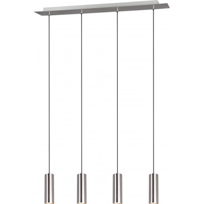 96,95 € Free Shipping | Hanging lamp Trio Marley 150×75 cm. Living room and bedroom. Modern Style. Metal casting. Matt nickel Color