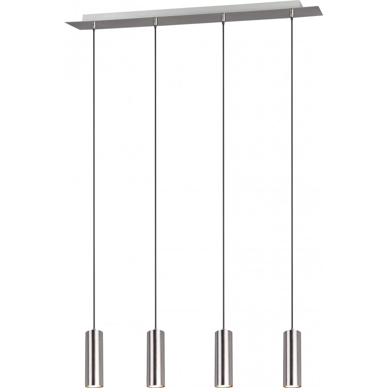 89,95 € Free Shipping | Hanging lamp Trio Marley 150×75 cm. Living room and bedroom. Modern Style. Metal casting. Matt nickel Color